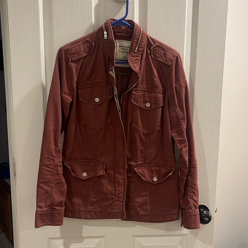 A&F Jacket, medium. Burgundy color- perfect for fall! NWOT.